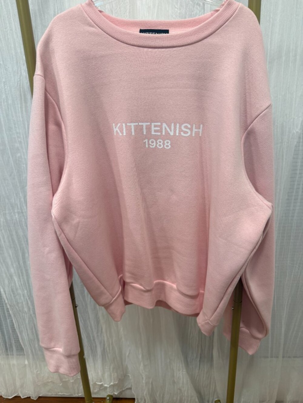 Kittenish 1988 Pink Crewneck Sweatshirt Large Jessie James Decker
